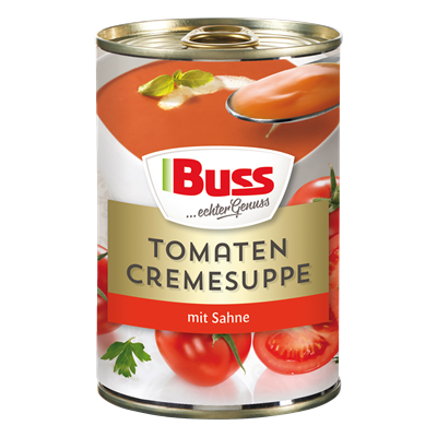 Grosspackung Buss Tomatencremesuppe - 12 x 400 g Dose = 4,8 kg