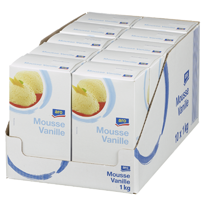 Grosspackung aro Helle Mousse Vanille Dessercremepulver - 10 x 1 kg Packungen = 10 kg