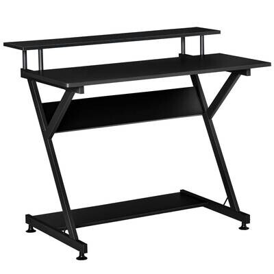 Schreibtisch Computertisch 100 cm x 60 cm x 85,5 cm schwarz