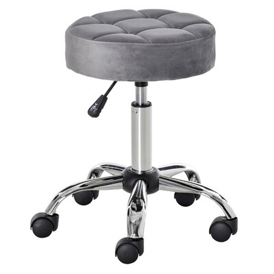 Salonstuhl mit Rädern Rollhocker höhenverstellbar drehbar Salon Hocker