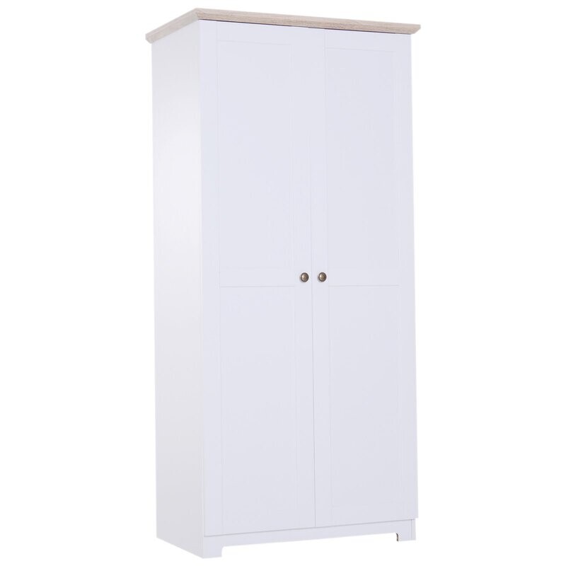 Mehrzweckschrank Kleiderschrank Küchenschrank Wäscheschrank Weiss