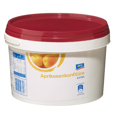 Grosspackung aro Konfitüre Extra Aprikose - 3 kg Eimer