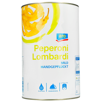 Grosspackung aro Peperoni Lombardi - 4250 ml Dose