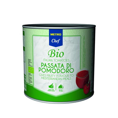 Grosspackung METRO Chef Bio Passierte Tomaten - 6 x 2,65 l Dose = 15,9 Liter