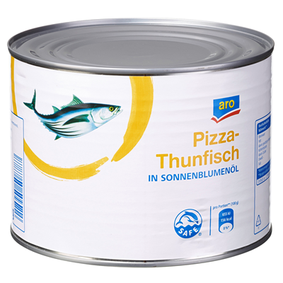 Grosspackung aro Pizza-Thon / aro Pizzathunfisch in Sonnenblumenöl 6 x 1,705 kg Dosen = 10,23 kg