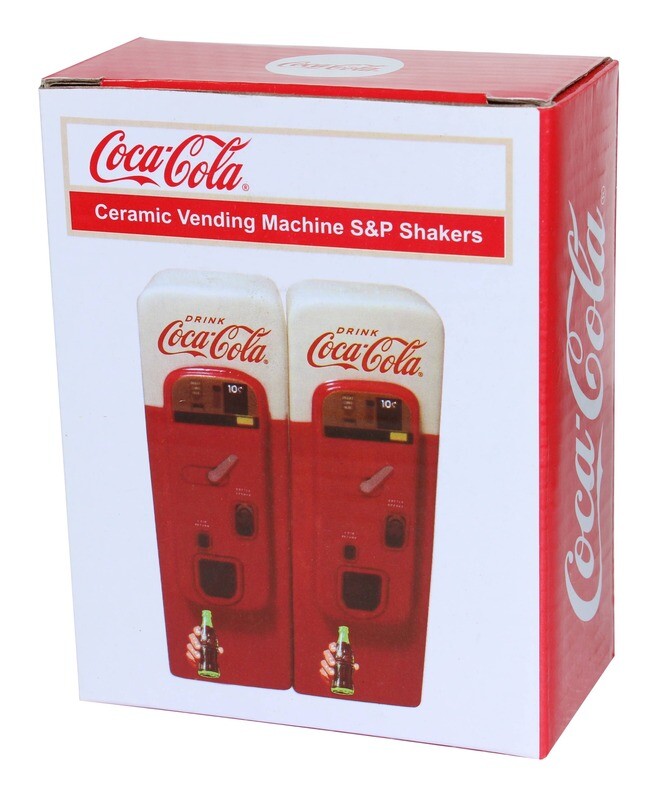 Coca Cola Keramik Salz- und Pfefferautomat