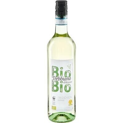 Grosspackung BioBio Trebbiano d'Abruzzo DOC trocken 11,0 % vol 6 x 0,75 Liter = 4,5 Liter