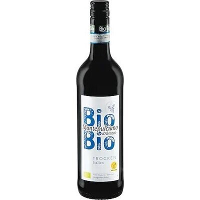 Grosspackung BioBio Montepulciano d'Abruzzo DOC 12,0 % vol 6 x 0,75 Liter = 4,5 Liter