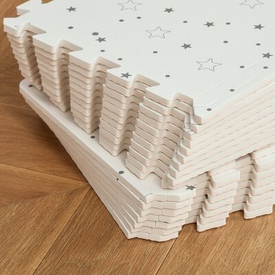 Kinder Bodenpuzzle mit Sternchen-Design 182,5L x 182,5B x 1H cm