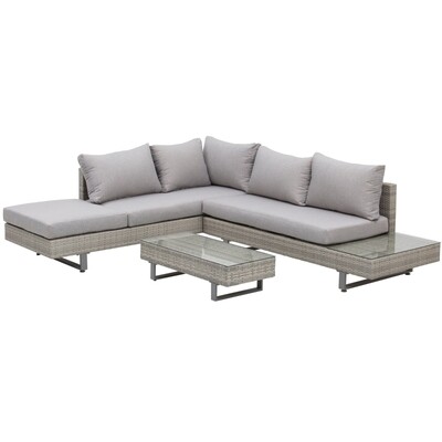 Polyrattan Gartenmöbel 3-tlg. Gartenlounge