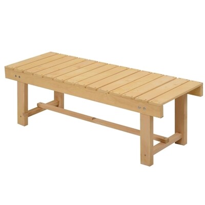 Gartenbank 2-Sitzer Sitzbank Holzbank Natur