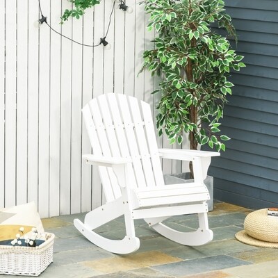 Adirondack Gartenstuhl Weiss 77 x 94 x 97 cm