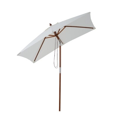 Sonnenschirm knickbar cremeweiss