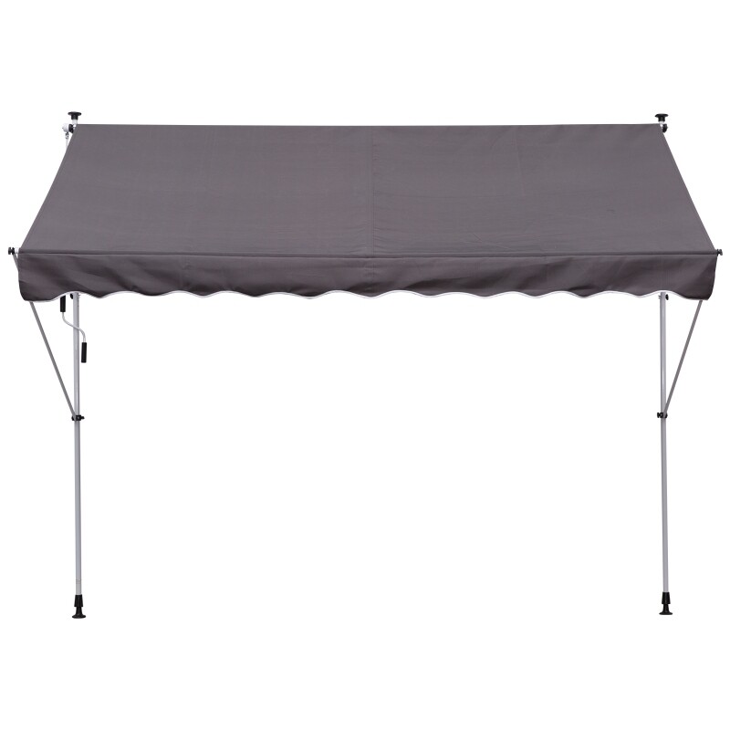 Sonnenstore Markise Klemmmarkise Grau 300 x 150cm