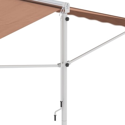 Sonnenstore Standmarkise, Neigungsverstellbar, Kaffee, 3,95 x 2,95 x 2,60 m
