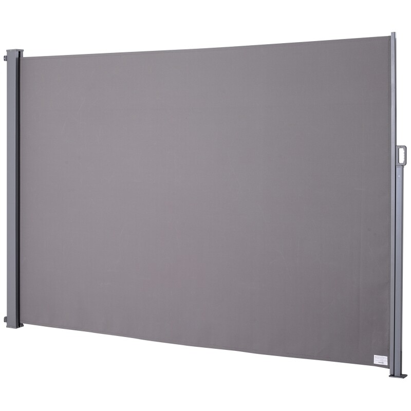Seitenmarkise Sicht- und Sonnenschutz Sonnenstore Polyester Grau 3 × 2 m