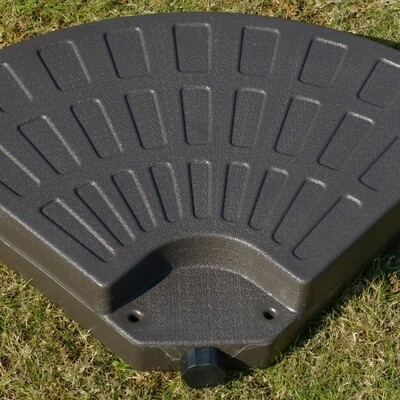 Schirmgewicht 4-tlg. Schirmständer befüllbar HDPE Kaffee 100 x 100 x 10,5 cm