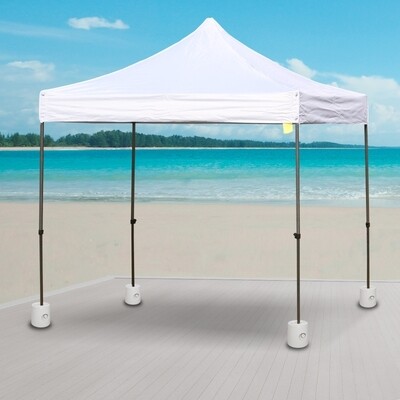 4 x Gewichte Pavillon Standfuss Standsicherung Partyzelt Befüllung mit Wasser/Sand PE ∅24xH25cm