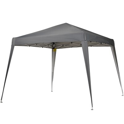 Faltpavillon Pavillon Faltzelt Partyzelt inkl. Tragetasche 3x3m Stahl Grau