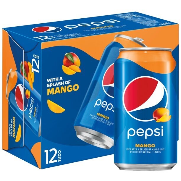 USA Pepsi Cola Mango 12 x 355 ml  = 4,26 Liter