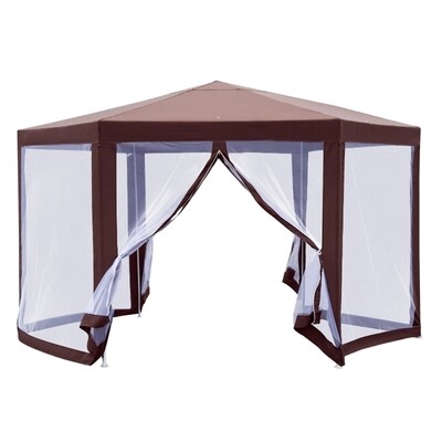Pavillon Gartenpavillon mit Moskitonetz 195 cm x 245 cm