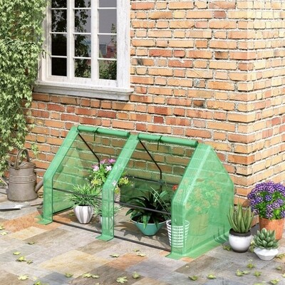 Gewächshaus Treibhaus Frühbeet 180 x 90 x 90 cm Grün