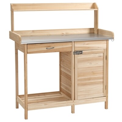 Pflanztisch mit verzinkter Arbeitsplatte 112 x 45 x 125 cm
