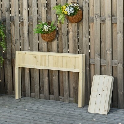 Pflanzkasten Gemüsebeet aus Tannenholz 115 x 56 x 76 cm Natur