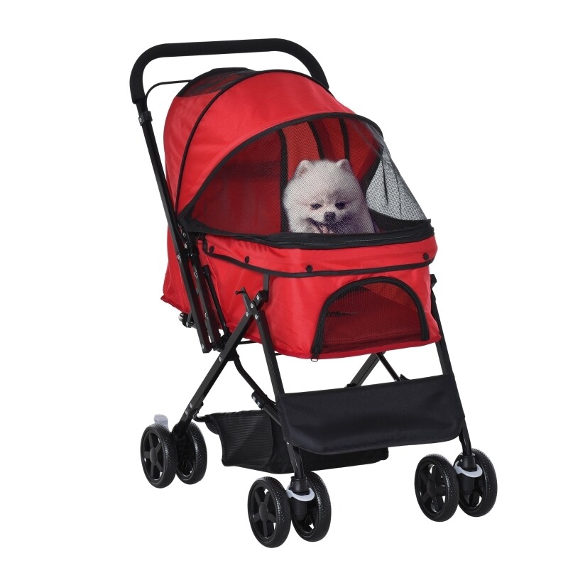 Hundebuggy / Pet Stroller, Hundewagen rot