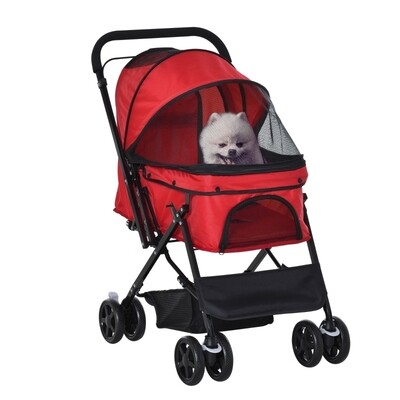 Hundebuggy / Pet Stroller, Hundewagen rot