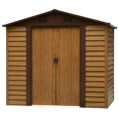 Geräteschuppen | Gerätehaus | Stahl mit Holzoptik