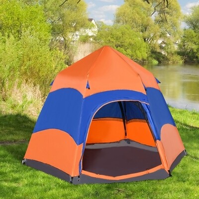 Quick-Up-Zelt Doppelwandzelt Outdoor 4–6 Personen