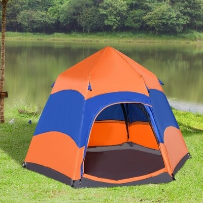 Quick-Up-Zelt Doppelwandzelt Outdoor 4–6 Personen