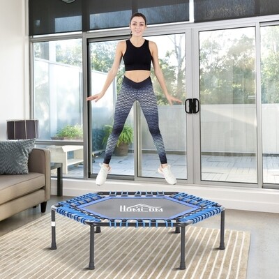 Fitness-Trampolin Trampolin für Joga Gartentrampolin Blau