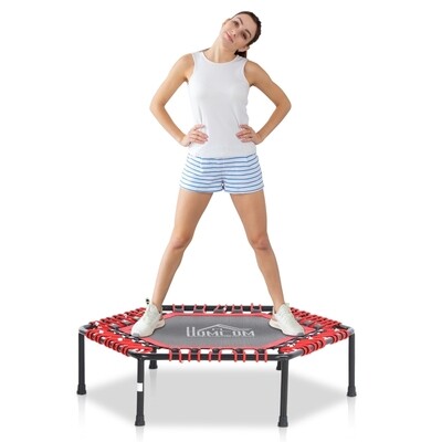 Fitness-Trampolin Trampolin für Joga Gartentrampolin Rot