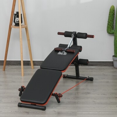 Sit Up Bank Bauchtrainer Trainingsbank Multifunktion verstellbar & klappbar