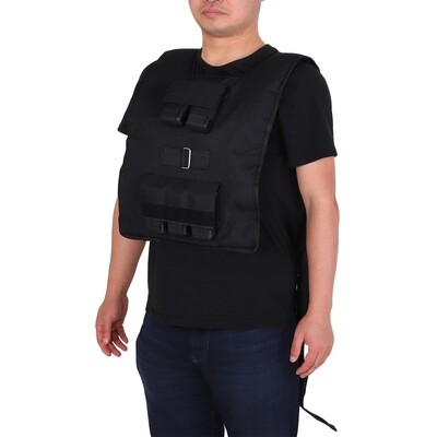 30 kg Trainingsweste Gewichtsweste Krafttraining Fitness Oxford Eisen Schwarz