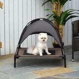 Haustierbett mit Baldachin Hundebett Hundeliege 76 x 61 x 76 cm