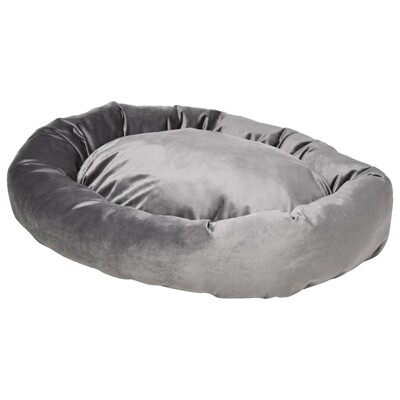Hundebett, Katzenbett grau 81,5 cm x 58 cm x 18 cm