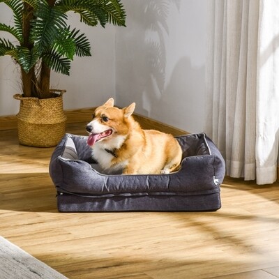 orthopädisches Hundebettmit Memory-Schaum, Katzenbett 110 cm x 85 cm x 28 cm