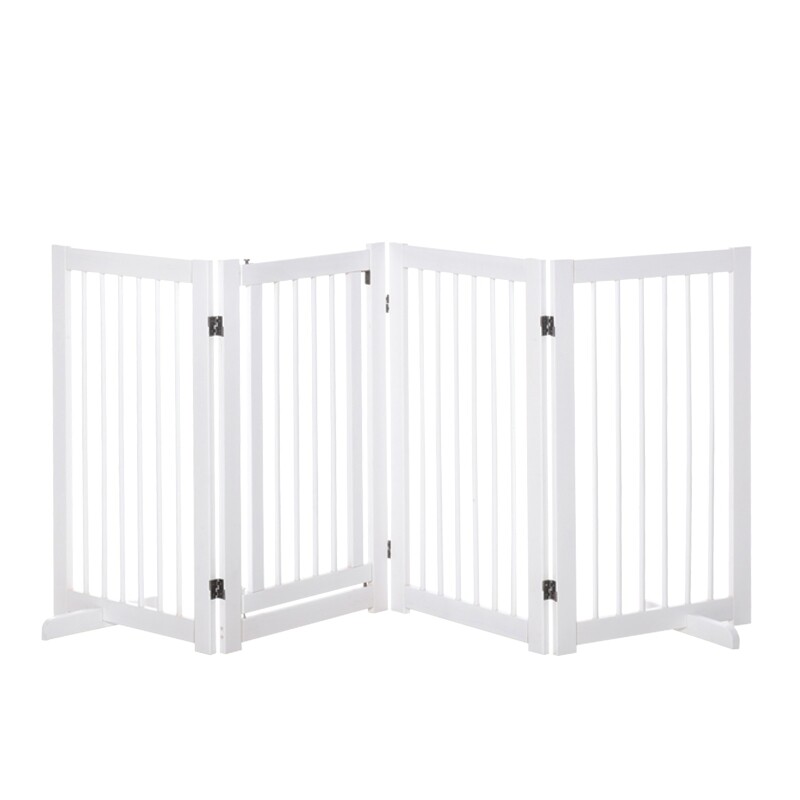 Hundeschutzgitter 220L x 36B x 91H cm freistehendes Sicherheitsgitter faltbar