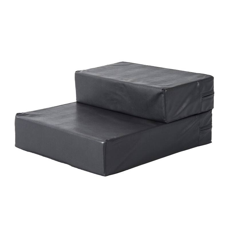 Tiertreppe Hundetreppe, Hundebett Unterlage für Katzen und Hunde klappbar schwarz