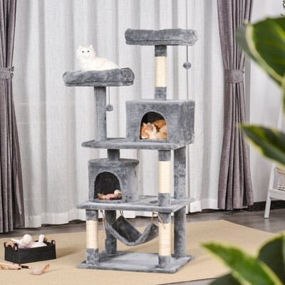 Katzen Kratzbaum Kletterbaum für Katzen Katzenmöbel mit Sisalstämmen
