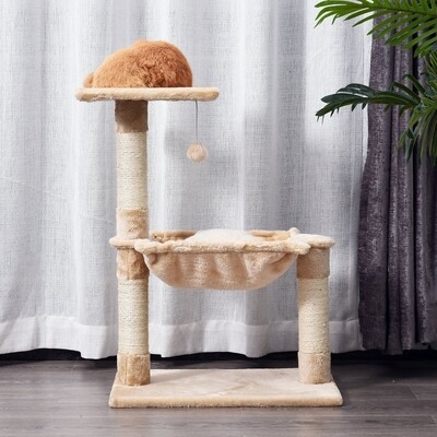 Kletterbaum Katzenbaum Kratzbaum Creme