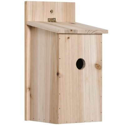 2er Set Nistkasten Vogelhaus mit aufklappbarem Dach, Tannenholz