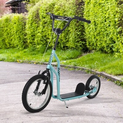 Tretroller Scooter Cityroller Kinder verstellbar Aluminium Blau
