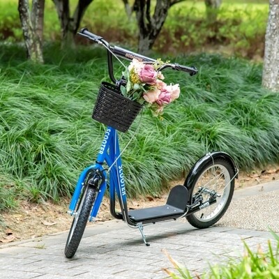 Kinderroller Scooter Blau+Schwarz