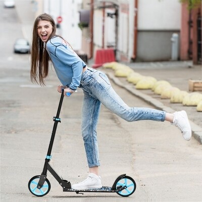 Kinderscooter, Roller klappbar blau