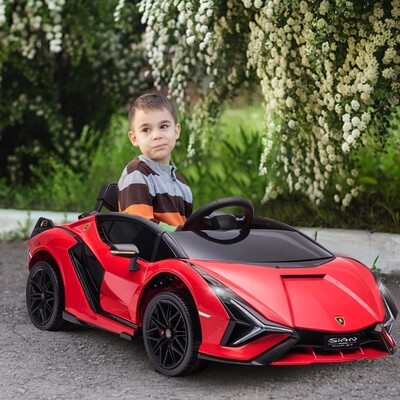 Kinderfahrzeug Lamborghini SIAN SUV-Auto-Spielzeug Elektroauto mit Fernbedienung rot