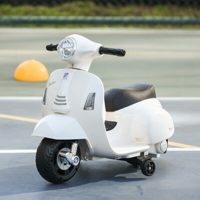 Elektrofahrzeug Vespa Kindermotorrad 66,5 cm x 38 cm x 52 cm weiss